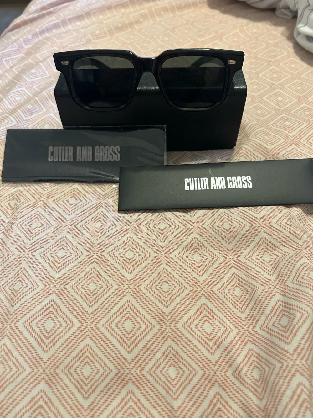 Cutler and Gross Women’s Black Square Sunglasses